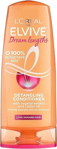 L'Oreal Paris Elvive Dream Lengths Shampoo and Conditioner Set for Long Hair, Nourishing & Strengthening Treatment to Prevent Hair Breakage, Enriched with Castor Oil thumbnail 4