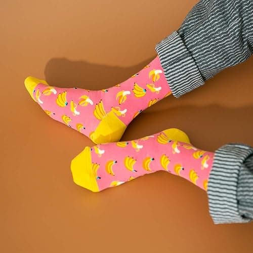BISOUSOX Funny Socks for Men, Crazy Novelty Mens Dress Socks, Silly Funky Birthday & Father's Day Socks Size 8-12 thumbnail 2