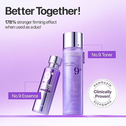 numbuzin No.9 NAD+ PDRN Glow Boosting Toner, Hydrating & Firming Toner for Wrinkles, Fine Lines & Dull Skin, Peptides & Salmon PDRN for Radiance, Korean Skincare 5.07 fl oz thumbnail 7