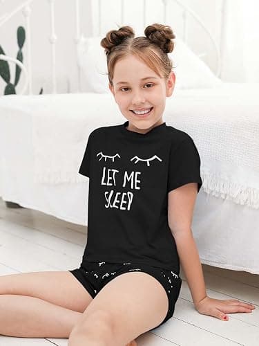 Kingdenergy Girls Summer Cute Print Shorts Set T-Shirt and Short Pant 2 Piece Outfits Clothing Sets thumbnail 2