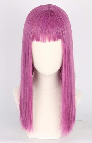 Topcosplay Purple Long Cosplay Wig Halloween Costumes Wigs for Child thumbnail 2