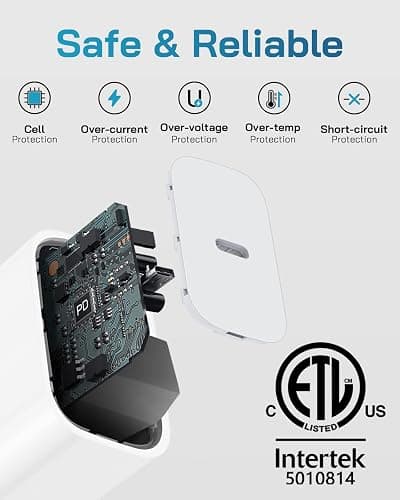 CXX Fast Charger for iPhone [3-Pack, MFi Certified], 20W USB-C PD Block with 6Ft Charging Cable Compatible with iPhone 14/13/12/11/Pro Max & iPad thumbnail 6