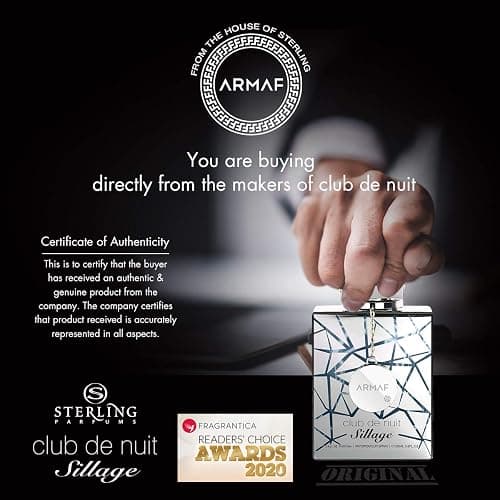 Armaf Club De Nuit Sillage For Unisex Eau de Parfum Spray, 3.6 Ounce thumbnail 7