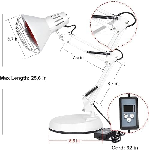 Cozion 150W Infrared Heat warm Lamp thumbnail 2