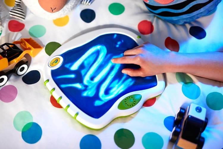 Crayola Toddler Touch Lights, Musical Sensory Toys for Toddlers, Holiday, Light Up Drawing Pad, Mess Free Painting, Travel Activity, 2+ thumbnail 8