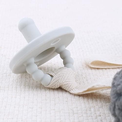 MISUVRSE Schnullerkette Plüsch-Anhänger Brustwarzen-Lanyard Anti-Verlust-Schnuller-Clip süßes Mond-Ornament Babybett-Dekorationen Stillzubehör Beißring-Clip Baby-Mädchen-Beißring-Clip - B5 thumbnail 2