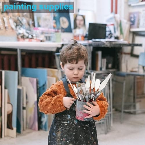 5 Piece Palette knifes Painting Knife Set Supplies for Oil, Acrylic Paint,Cake Decorating,Stainless Steel Pallet Knife Paint Knife Art Spatula for Various Types of Painting,ColorMixing,Smearing thumbnail 2