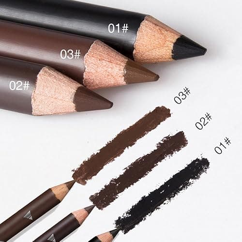 FeiCuiYun 6Pcs Eyebrow Pencils for Women, Wooden Hard-Core Brown Eyebrow and Eyeliner Pencil, Long Lasting Waterproof and Sweat-Proof, Beginner Makeup Brow Pencil, Create a Natural Eye Brow Makeup thumbnail 3