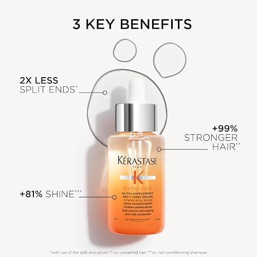 Kerastase Nutritive Split Ends Hair Serum For Dry Hair - Nourishing Leave-In Oil Treatment For Smoothness and Shine, Ultra-Sealing Formula With Anti-Dryness Polymers, 50 ml thumbnail 5