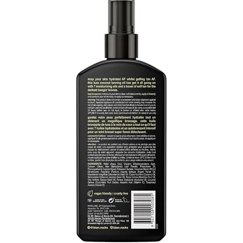 b.tan Best Tanning Oil  | Tanned AF Intensifier Deep Dry Spray - Fast, Ultra Dark, Outdoor Use, Packed with Sun Tan Accelerating Actives, Hydrating Bronze Glow, 0 SPF, Beach & Pool Essentials, 8 Fl Oz thumbnail 2