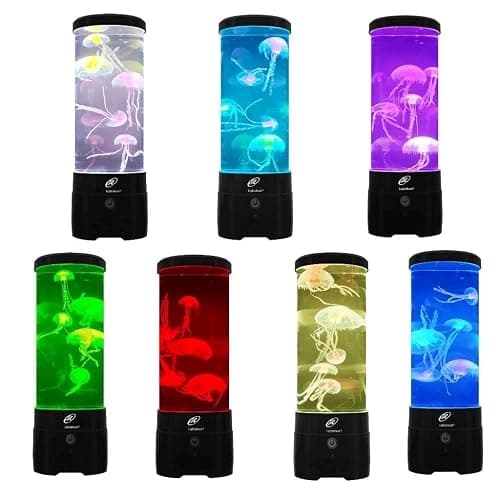 Lightahead Medium Jellyfish Lamp with Bluetooth Speaker, Color Changing LED | Ultimate 12-Inch Fake Jellyfish Aquarium, Larger, Brighter & Wider Than Most, for Everyone Décor, Autism, ADHD, Stress Relief thumbnail 9