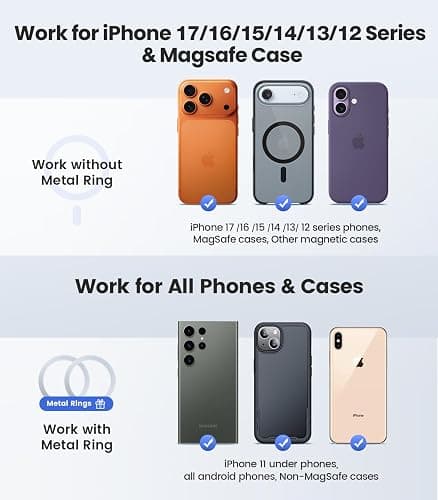 VICSEED Tesla Phone Mount【Strongest Magnet Power】 Foldable Hidden Tesla Phone Holder Fit for All Phones, Tesla Model 3/Y/Cybertruck Accessories, Tesla Model 3 Model Y for MagSafe Car Mount - Blue thumbnail 5