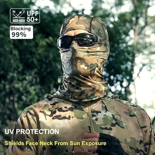 Balaclava Face Mask for Men Women UV Protection Summer Cooling Full Head Cover Camo Motorcycle Helmet Masks Hunting Hood thumbnail 2