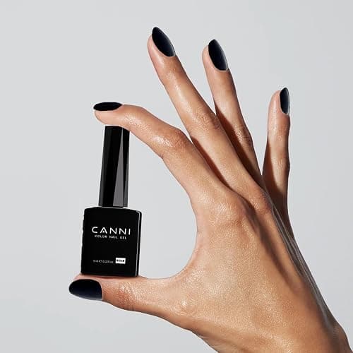 CANNI 2Pcs Hema-Free Black Gel Nail Polish Set- 2Pcs Black Colors Gel Polish Kit, Soak Off LED Nail Gel Manicure Kit DIY at Home Salon Gifts for Women Girls thumbnail 5