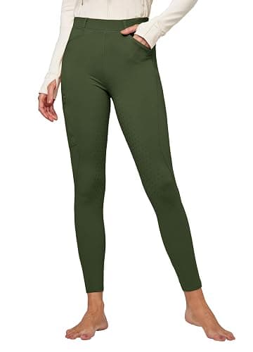 Willit Women's Fleece Riding Breeches Winter Horse Riding Pants Tights Equestrian Thermal Schooling Tights thumbnail 4