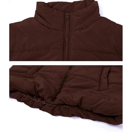 Ainangua Women's Puffer Vest Stand Collar Zipper Sleeveless Jackets Winter Lightweight Vests Warm Padded Jacket Coat thumbnail 6