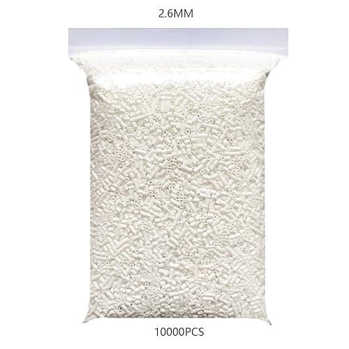 Fuse Beads 2.6MM Mini Iron Beads White 10000pcs and Black 10000pcs for Crafts, Handmade Decor DIY Make, with 1 Ironing Paper thumbnail 2