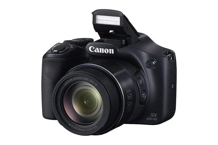 Canon PowerShot SX530 HS 16.0 MP CMOS Digital Camera with 50x Optical is Zoom (24-1200mm), Built-in WiFi, 3-Inch LCD and 1080P Full HD Video (Black) (Renewed) thumbnail 5