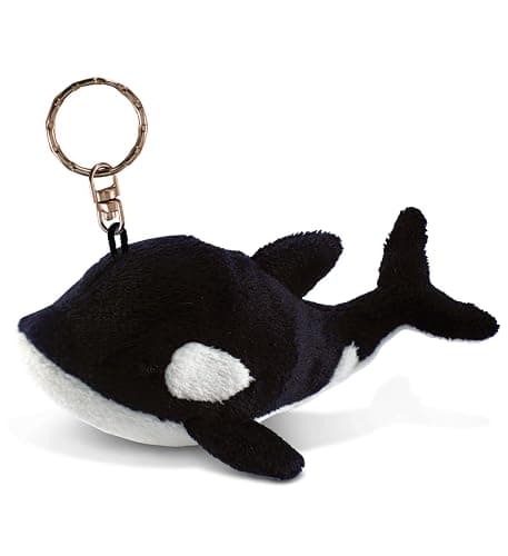 DolliBu Killer Whale Plush Keychain Stuffed Animal Toy, Bag Charm, 4 Inches | novelty keychain accessories for purse, charm backpack keychain for women, cute gifts, sea animal purse decor, ocean animal - Image 1