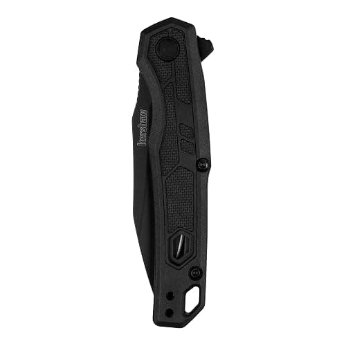 Kershaw Appa Folding Serrated Tactical Pocket Knife, Assisted Opening, 2.75 inch Serrated Black Blade and Handle, Small, Lightweight Every Day Carry thumbnail 4