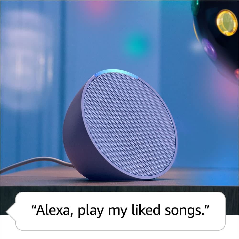 Echo Pop | Full sound compact Wi-Fi and Bluetooth smart speaker with Alexa | Midnight Teal - Midnight Teal thumbnail 3