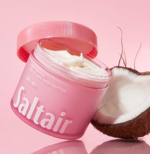 Saltair Multi-Lipid Body Butter - Rich, Nourishing Pink Beach Hydrating Body Cream with Ceramide Complex, Coconut Oil, Shea Butter, and Sea Buckthorn. Deep Moisturizing Dry Skin Care. 10oz Jar thumbnail 6