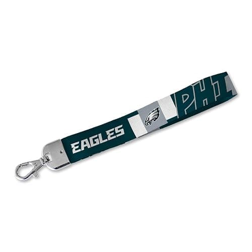 Rico Industries NFL Football Standard Wrist Lanyard Key Chain, Cute Wristlet Strap Holder for Car Keys ID Badges Card Wallet - Image 1