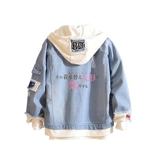 GO2COSY Anime My Dress-Up Darling Denim Jeans Jacket Hoodie Hooded Sweatshirt Sweater Pullover - Image 1