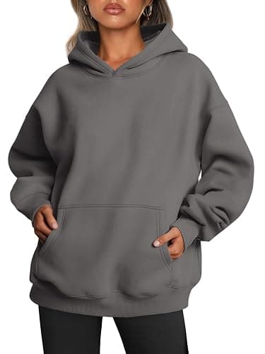 Trendy Queen Womens Oversized Hoodies Fleece Sweatshirts Fall Fashion 2025 Pullover Sweaters Winter Clothes - Image 1