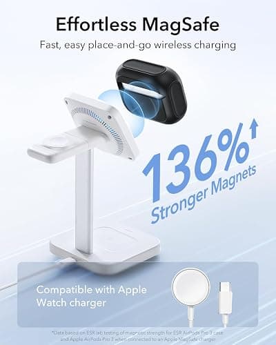 ESR for AirPods Pro 3 Case, Compatible with AirPods Pro 3rd Generation Case (2025), Compatible with MagSafe, Full Drop Protection Cover with Lanyard, Black thumbnail 5