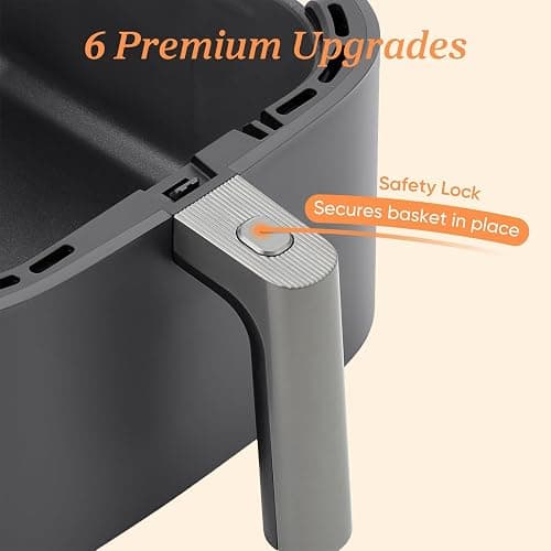 Cosori 9-in-1 TurboBlaze Air Fryer 6 Qt, Premium Ceramic Coating, 90°–450°F, Precise Heating for Even Results, Air Fry, Roast, Bake, Broil, Dry, Frozen, Proof, Reheat, Keep Warm, 120V, Dark Gray thumbnail 8
