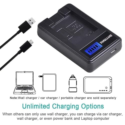 Batmax 2Pcs 1300mAh NB-6L NB 6L NB-6LH Battery + LCD USB Charger for Canon PowerShot S120, SX170 is, SX260 HS, SX280 HS, SX500 is, SX510 HS, SX520 HS, SX530 HS, SX540 HS, SX600 HS, SX610 HS, SX700 HS thumbnail 5
