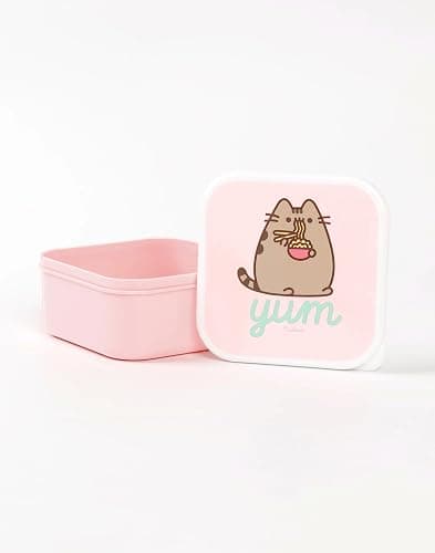 Pusheen the Cat Lunch Bag, Lunch Box and Drink Bottle Set | Snack Attack School Lunch Set for Girls | Pusheen Merch thumbnail 4