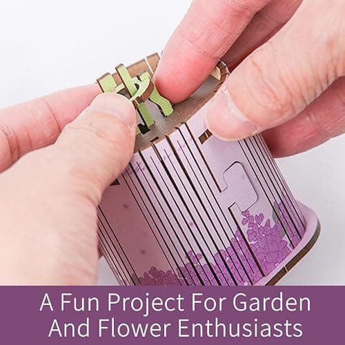Insgen 3D Wooden Flower Puzzle for Adults, 3 Flowers Bouquet Building Sets, Wooden Flower Kit DIY Botanical Art Craft Model Kit Home Décor for Lovers Nature Enthusiasts thumbnail 6