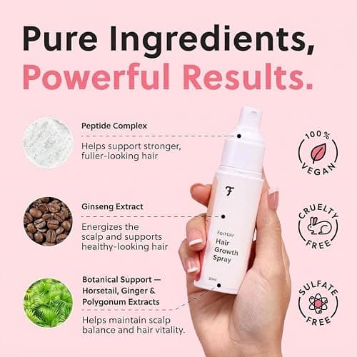 ForChics Hair Growth Serum for Women- Results in 4 Weeks- Hormone Free Hair Regrowth Treatment - For Thinning Hair Loss - Fast Absorbing Non-Greasy Scalp Spray 50ml thumbnail 4