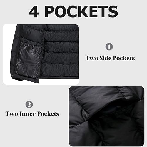 Lovekider Boys Winter Coat 4-16 Years Lightweight Puffer Jacket Kids Hooded Packable Down-alternative Outerwear thumbnail 6