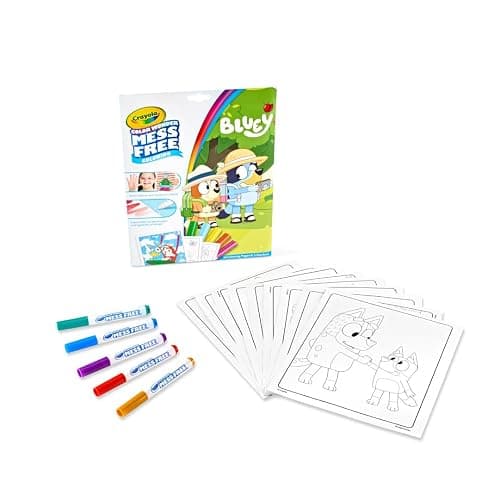 Crayola Bluey Color Wonder Coloring Set, 18 Bluey Coloring Pages, Toddler Stocking Stuffer, Holiday & Christmas Gifts for Kids, Mess Free Coloring for Toddlers, Toys & Games thumbnail 5