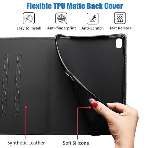 JDHJFBFJNP Case for iPad (A16) 11th Generation 11 Inch 2025, iPad 10th Generation 10.9 Inch 2022, Premium PU Leather Stand Folio Cover with Auto Sleep/Wake, Brown Cow Print thumbnail 7
