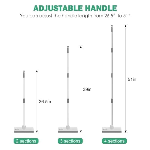 SetSail Floor Scrub Brush with 51-Inch Long Adjustable Handle 2 in 1 Scrape Brush Stiff Bristle Floor Scrubber for Cleaning Shower Bathroom Garage Kitchen Wall Deck Tub Tile thumbnail 3