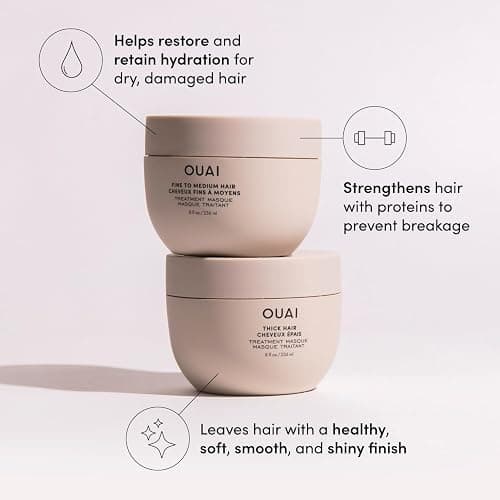 OUAI Travel Kit - Includes Travel Size Leave In Conditioner, Detox Shampoo, Fine to Medium Hair Mask, Scalp & Body Scrub (4 Count) thumbnail 6