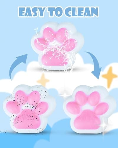 Taba Squishy Pack,Fufu Toys Set Include 1 Big Taba Cat Paws & Chick,1 Chick & Cat Paws,2 Hamster Squishy,Stress Relief Toy,Mochi Squeeze Toys,Fidget Cute Stuff for Girls,Boys, Kids and Adults thumbnail 4