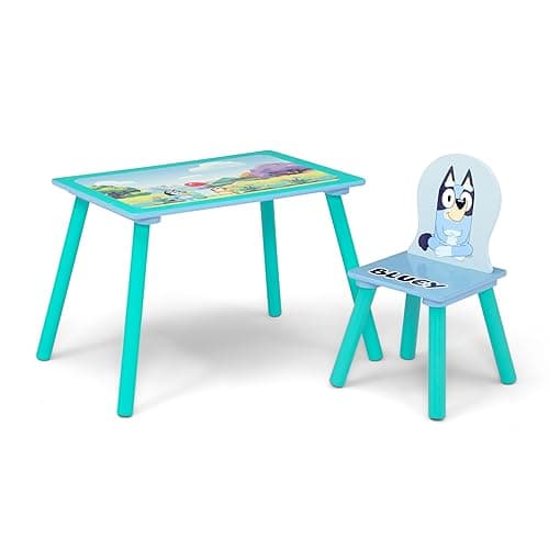 Delta Children Bluey 3-Piece Toddler Playroom Set – Includes Table, Chair and Toy Box, Blue - Bluey - Playroom Set thumbnail 9