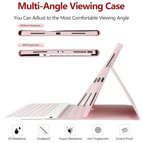 besky Keyboard Case for iPad Air 13 (M2) 2024 & iPad Pro 12.9 inch (5th, 6th Generation), (Compatible for 13 inch Air & 12.9 inch Model) - Wireless Detachable Keyboard with Auto Sleep/Wake Function thumbnail 6