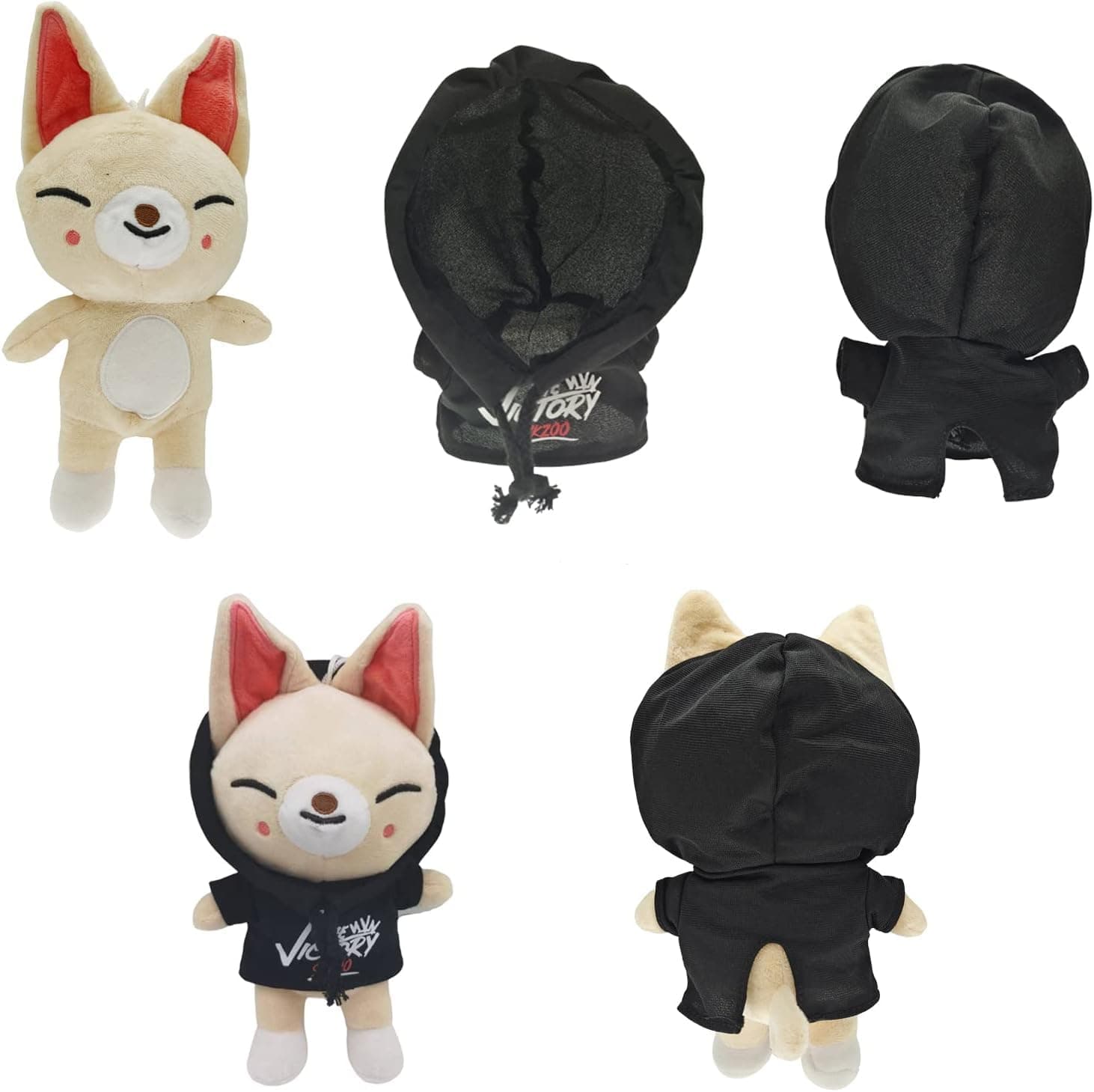 Cute Plush,9.8In Kawaii Skzoo Plush Toys,Creative Soft Stuffed Cartoon Plush Toy Gift Toys for Kids Fans (Foxi.ny) thumbnail 2