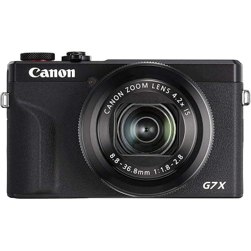 Canon PowerShot G7 X Mark III Digital Camera (Black) (3637C001) + 64GB Memory Card + Card Reader + Deluxe Soft Bag + Flex Tripod + Hand Strap + Memory Wallet + Cleaning Kit (Renewed) thumbnail 3