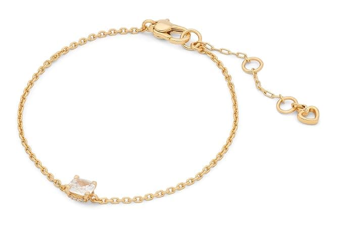 Kate Spade New York, Women's, Solitaire Bracelet, Clear/Gold, One Size - Image 1