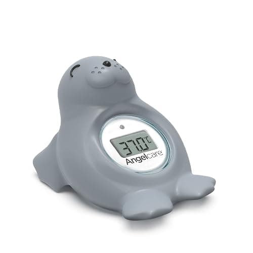 Angelcare Happy Seal Baby Bath Room Thermometer, GREY - Image 1