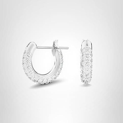 Swarovski Stone Crystal Pierced Hoop Earring Jewelry Collection thumbnail 5