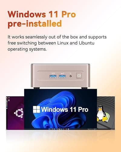 GEEKOM A5 Mini PC with AMD Ryzen 5 7430U, 3-Year Coverage, 16GB RAM(Upgradable, Not LPDDR)&512GB M.2 NVMe SSD, Windows 11 Pro Desktop Computer Support 8K/Wi-Fi 6/BT 5.2/USB 3.2/SD Slot/6x USB thumbnail 10