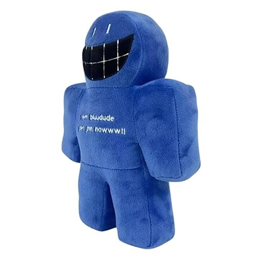 Forsaken BluuDude Plushie, 10 Inch Stuffed Toy, Soft Plush Figure, Gaming Collectible, Game Room Decor, Blue Plush, Gift for Gamers and Fans (25cm) thumbnail 3